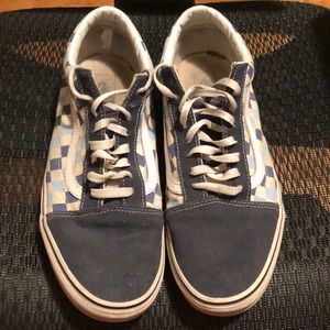 Men’s size 11.5 blue checkered vans
